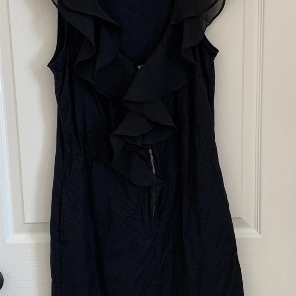 Gap Black Ruffle Dress